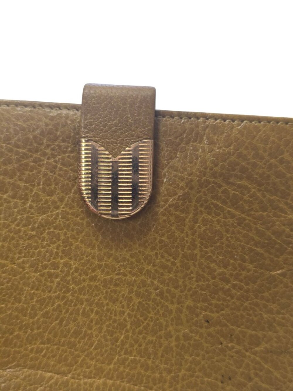 Vintage Bond Street Leather Wallet Gold‑Tone Snap Clasp Original - Picture 10 of 11